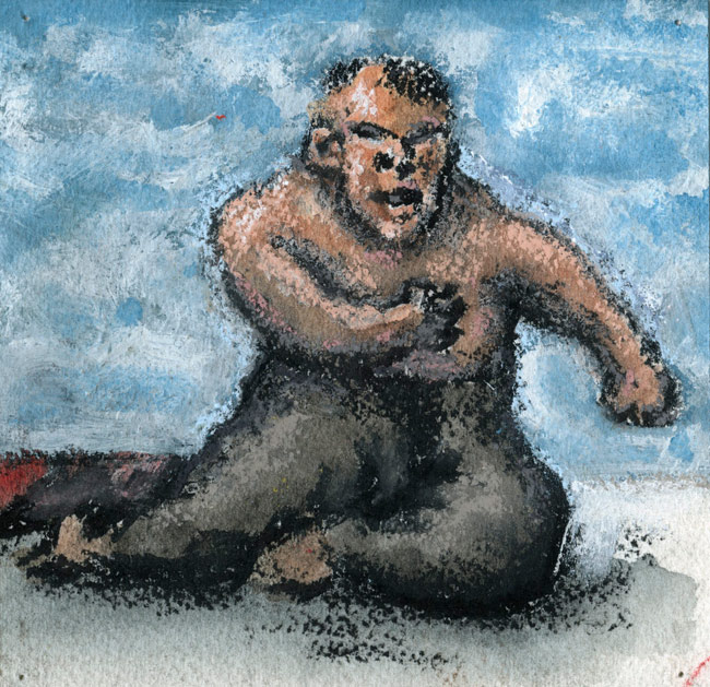 Artwork: Drawing 2009 twisting figure