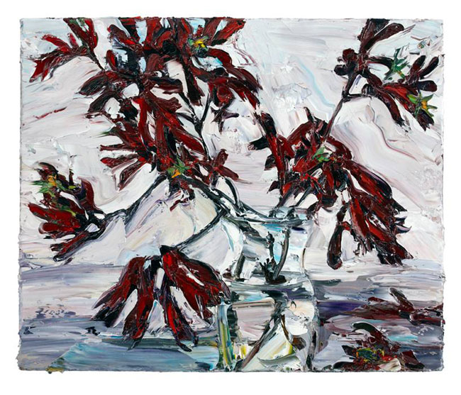 Artwork: Still life vase and kangaroo paws