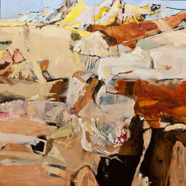 Artwork: The dirty whites of winter along the Koonenberry Range