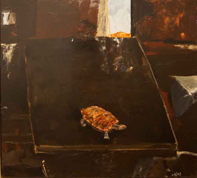 Artwork: Frida arrived with a turtle