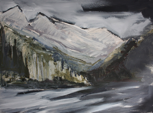 Artwork: Study towards the end of the Remarkables