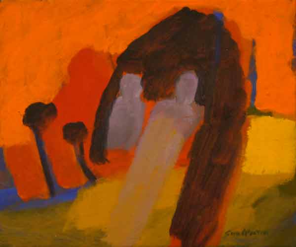 Artwork: Two Figures and a Mountain