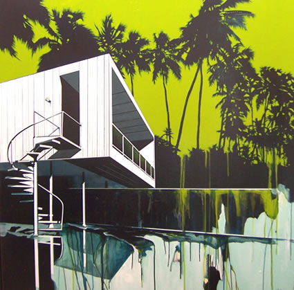 Artwork: Blue Green Seidler Palms