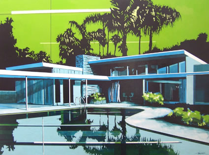 Artwork: Green Sky Modern Blue Copy