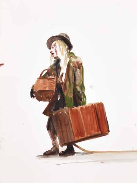 Artwork: Rehearsing Godot Luke Mullins as Lucky