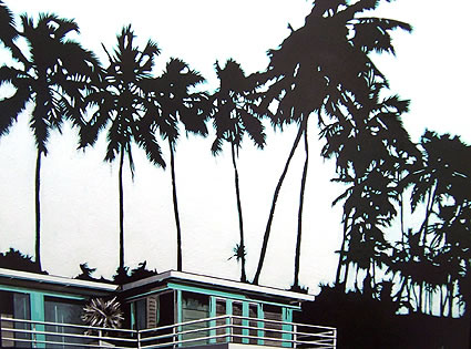 Artwork: South Coast Home and Palms