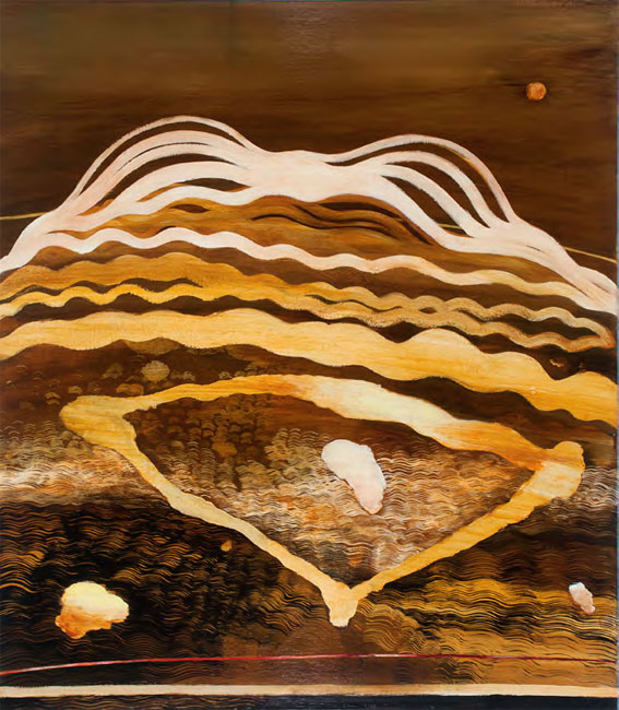 Artwork: Dry lake and firebreak