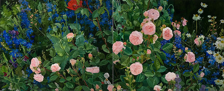 Artwork: Slice of Garden diptych