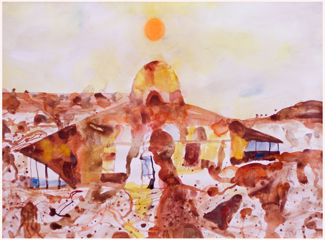 Artwork: Ruined homestead