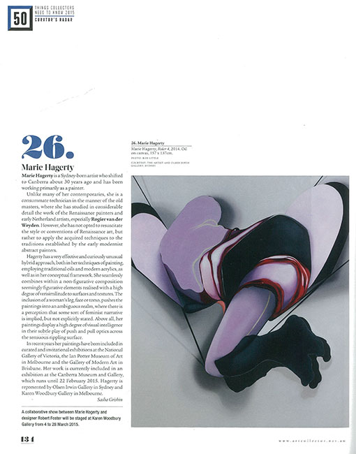 Things Collectors Need to Know 2015: Curators's Radar