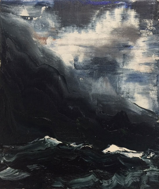 Artwork: Small black landscape