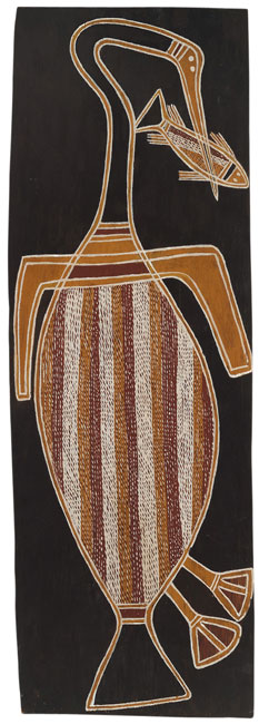 Artwork: Diver duck and fish