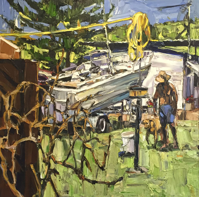 Artwork: Caravan Park 2007 boat and wire