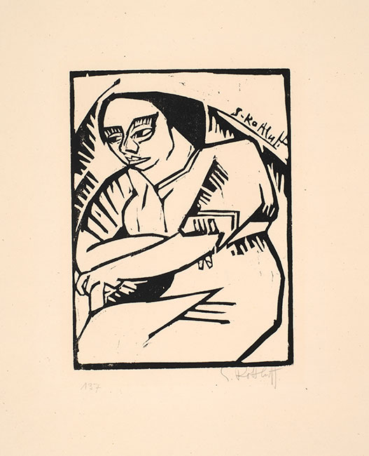 Artwork: FRAU MIT VERSCHRANKTEN ARMEN Woman with crossed arms