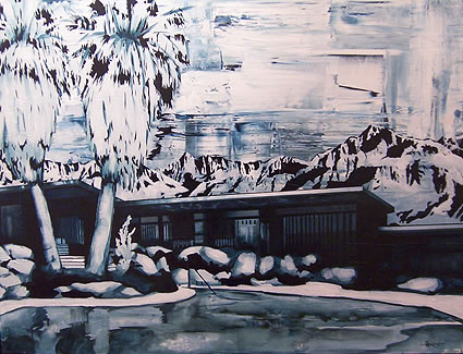 Artwork: Modern Building Palms