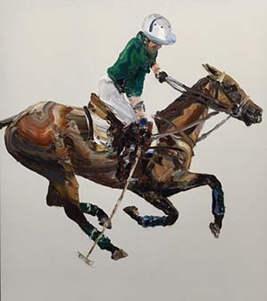 Artwork: Green Polo Player
