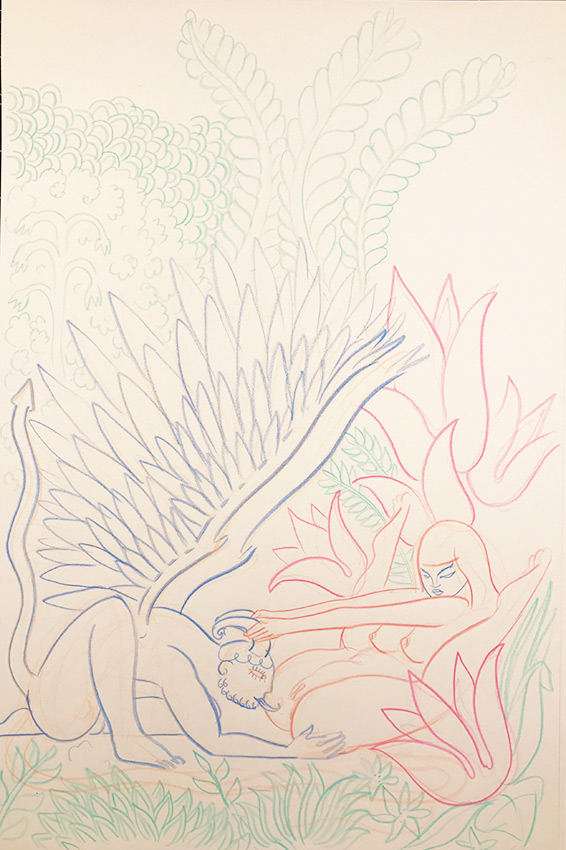 Artwork: Fallen Angel and the Virgin Whore In The Deep Forest