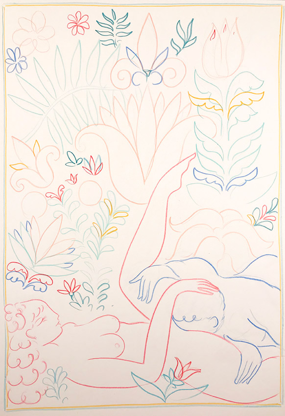 Artwork: P U S S Y Line Drawing