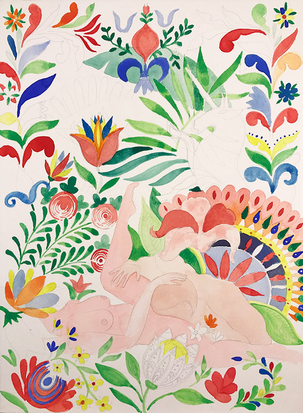 Artwork: Spring Morning in the Garden Lost in Love