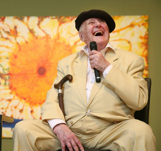 Artist John Olsen celebrates 89th birthday at Newcastle Art Gallery