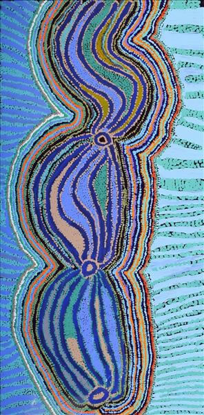 Artwork: Puturlu Jukurrpa Mt Theo Dreaming