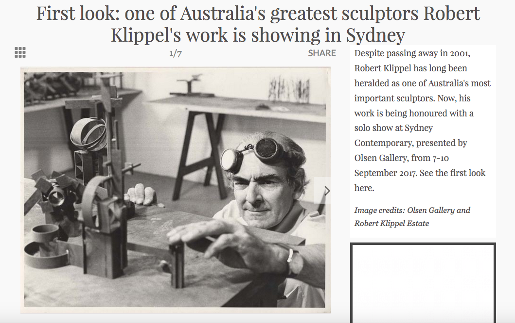 First look: one of Australia’s greatest sculptors Robert Klippel’s work is showing in Sydney