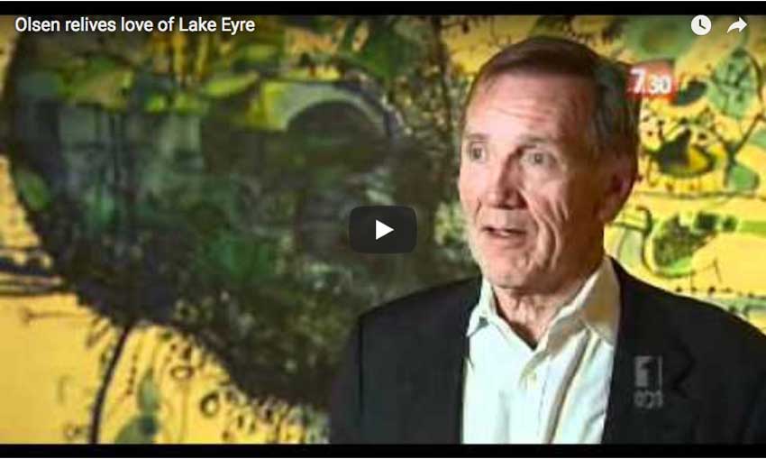 John Olsen relives love of Lake Eyre, ABC 7.30 Report