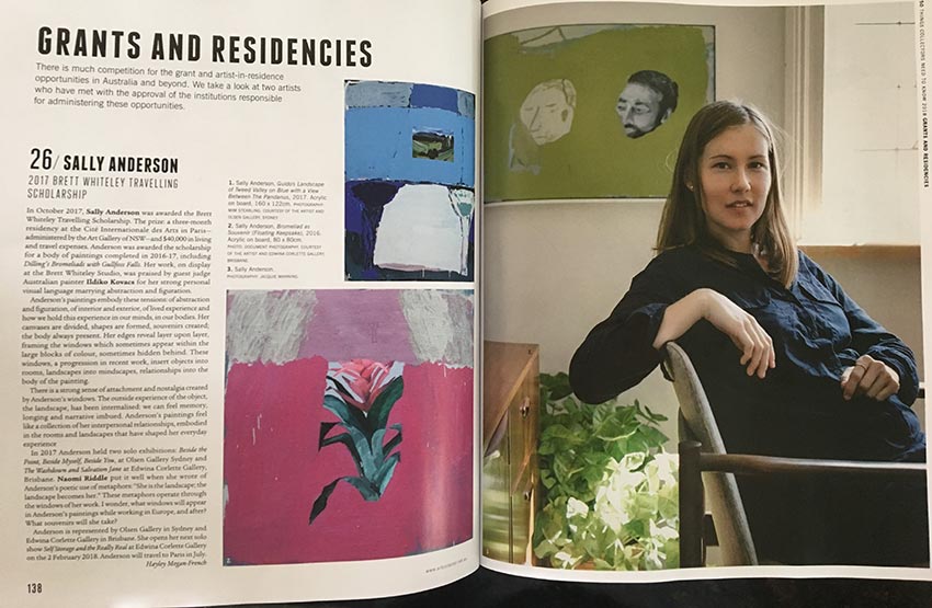Sally Anderson | 2017 Brett Whiteley Travlling Scholarship