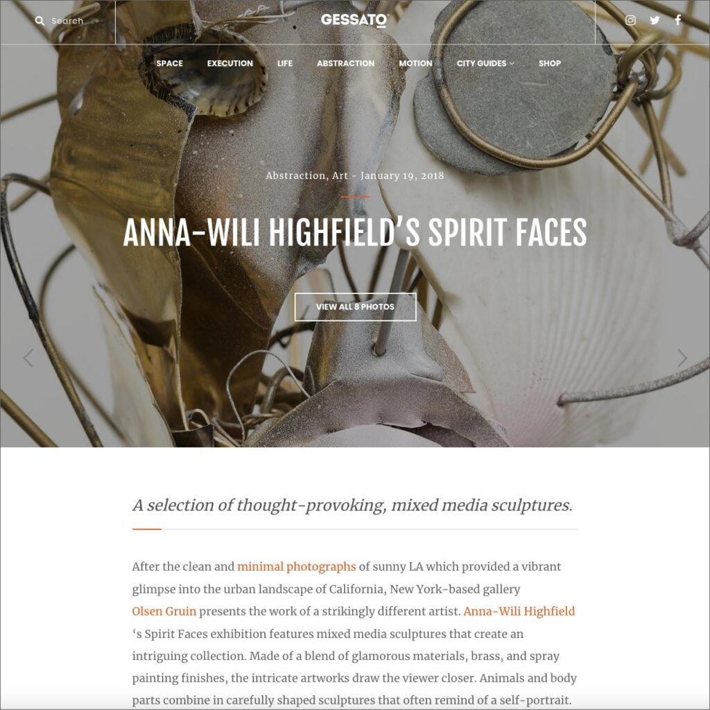 Anna-Wili Highfield’s Spirit Faces
