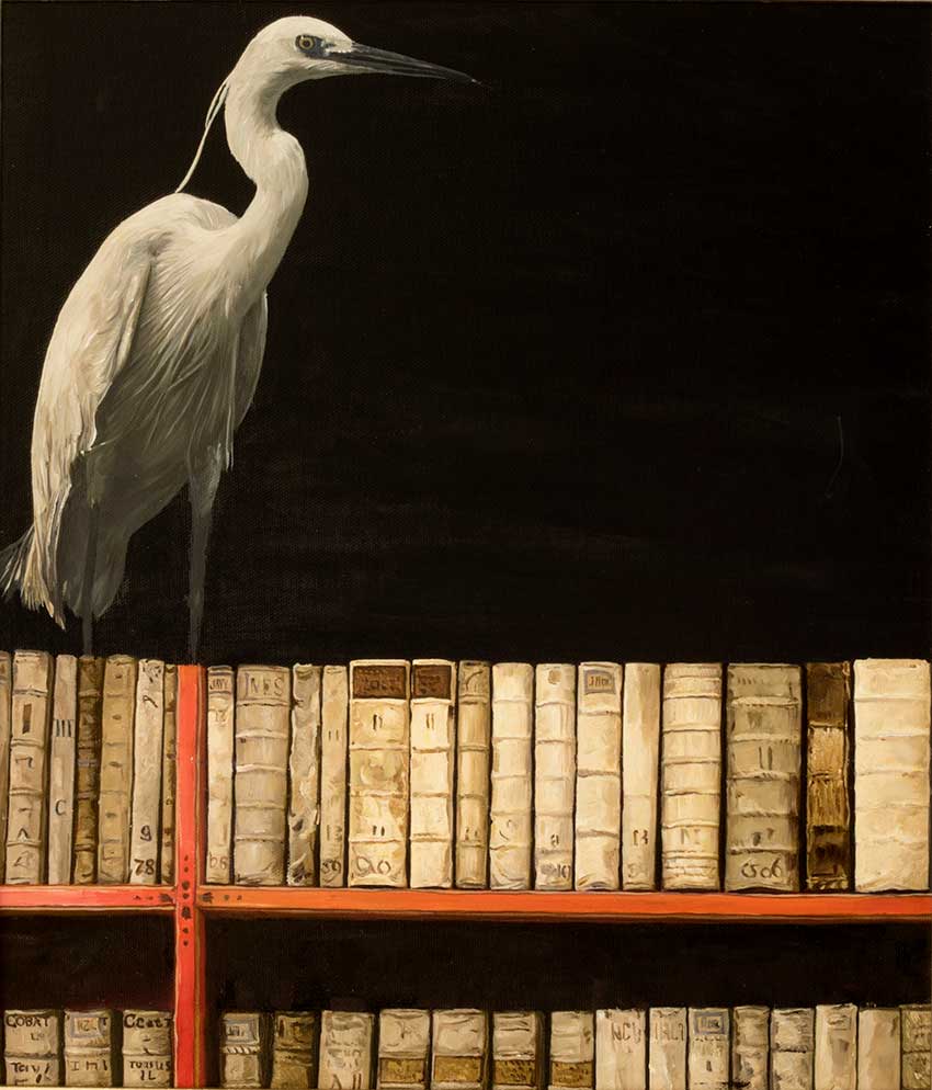 Artwork: Ex Libris Heron 4
