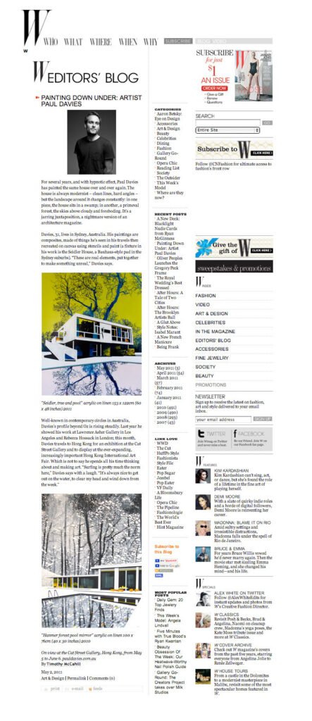 PAINTING DOWN UNDER: ARTIST PAUL DAVIES