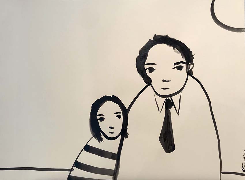 Artwork: Father daughter