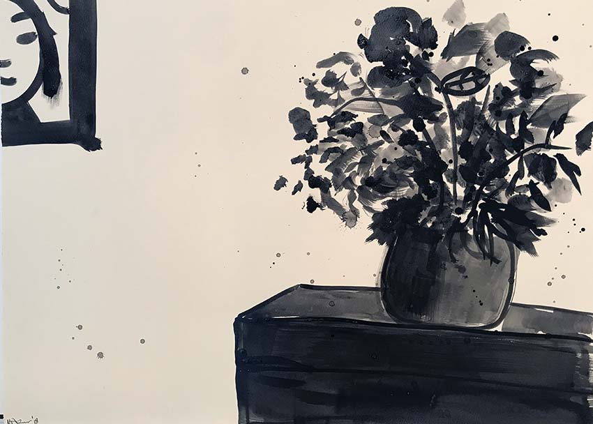 Artwork: Flowers in a room