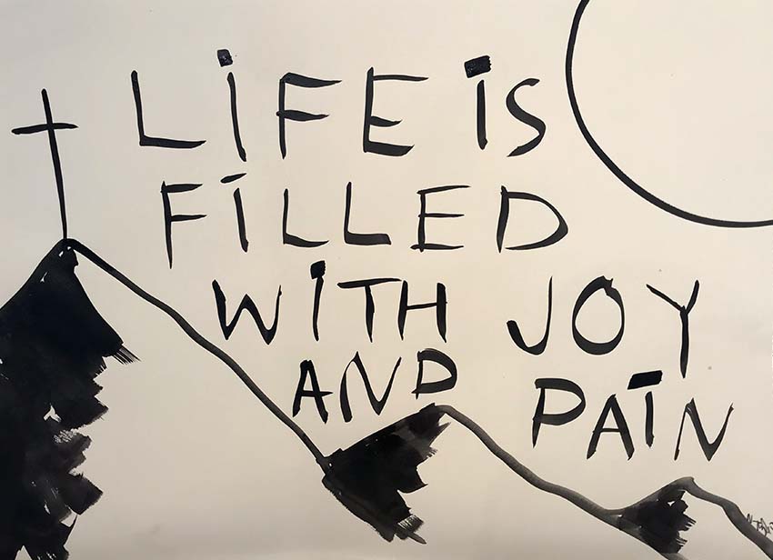Artwork: Life is filled with joy and pain