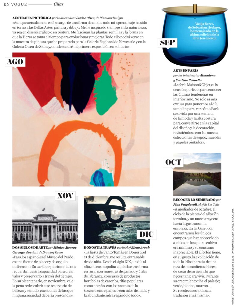 En VOGUE Calandario