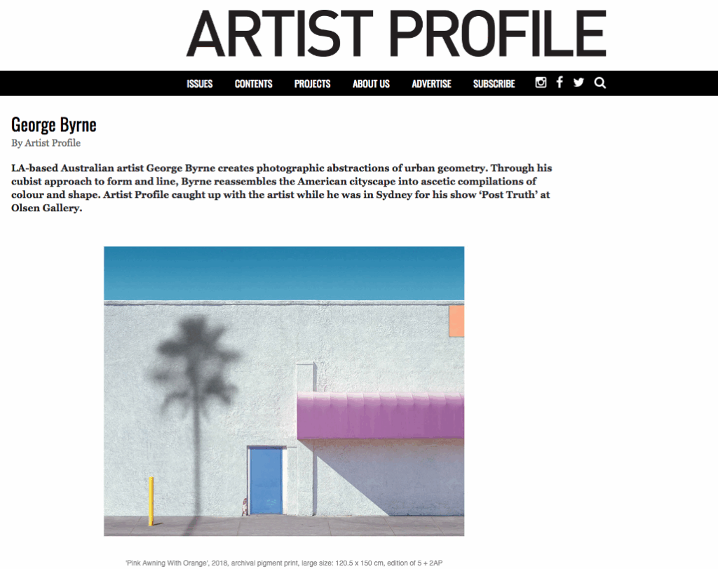 GEORGE BYRNE | ARTIST PROFILE