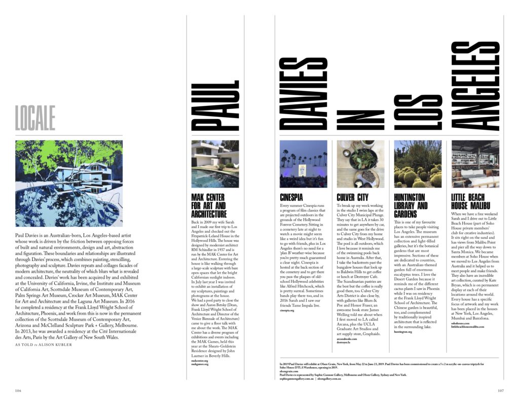 Locale Paul Davies in Los Angeles