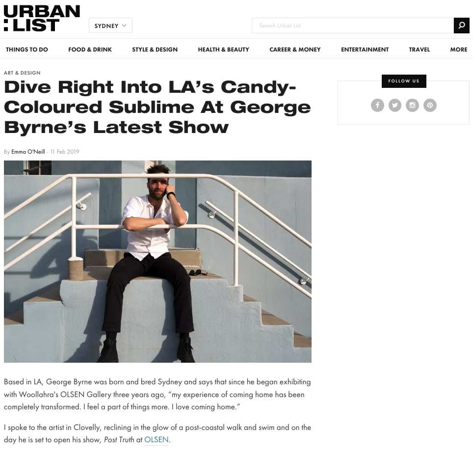 Dive Right Into LA’s Candy-Coloured Sublime At George Byrne’s Latest Show