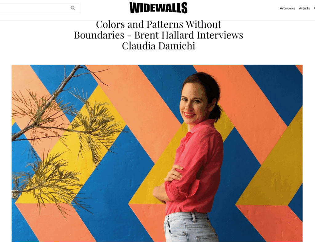 Colors and Patterns Without Boundaries – Brent Hallard Interviews Claudia Damichi