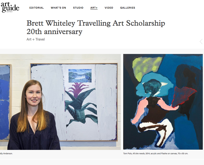 Brett Whiteley Travelling Art Scholarship 20th anniversary
