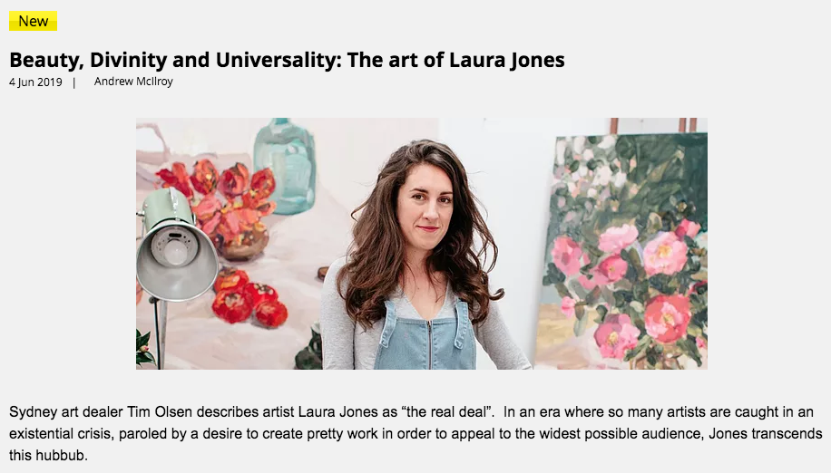 Beauty, Divinity and Universality: The art of Laura Jones