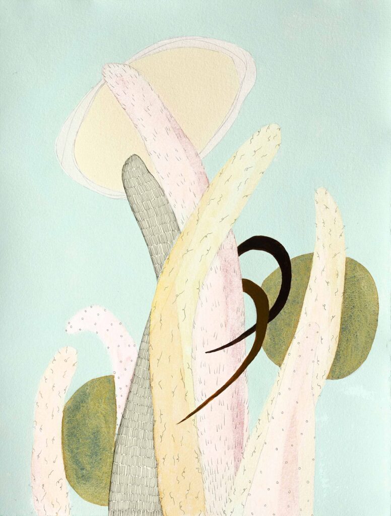 Artwork: Grass has hair on it