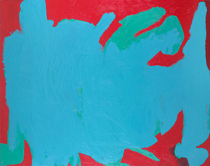 Artwork: Abstraction in raw oil on linen with oil preparation