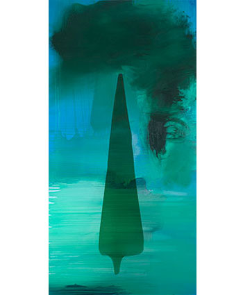 Artwork: Abstraction in acrylic vinyl oil pigmented resin acrylic primed linen