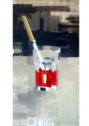 Artwork: Glass Gatorade Butter Knife