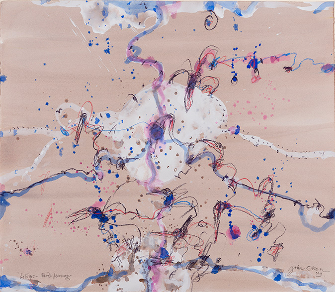 Artwork: Lake Eyre Birds Leaving