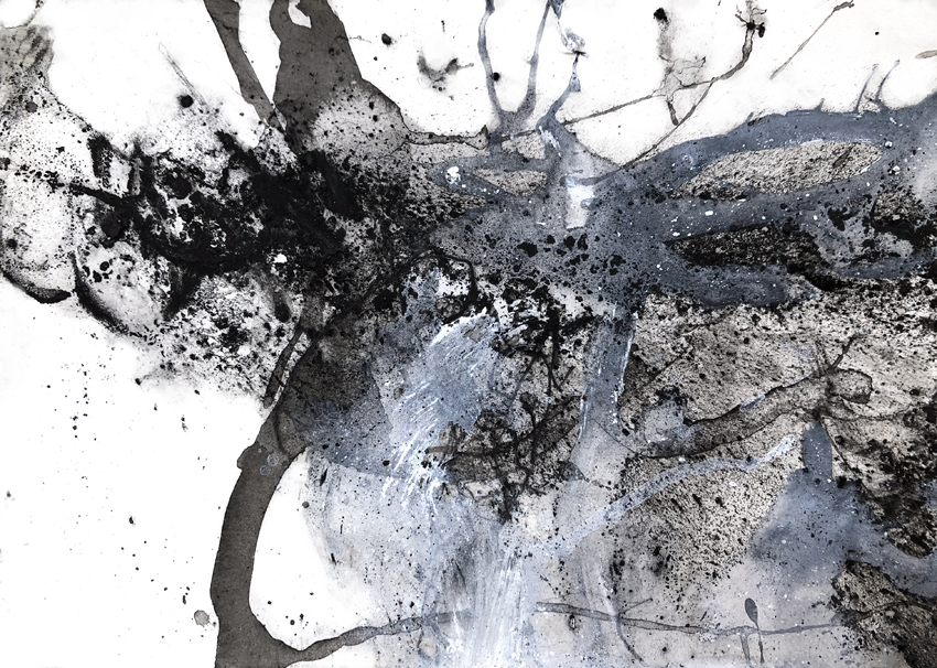 Artwork: Casting ashes into snow