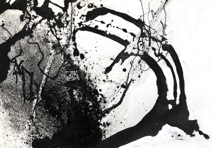 Artwork: Waves snaking on the vacant horizon