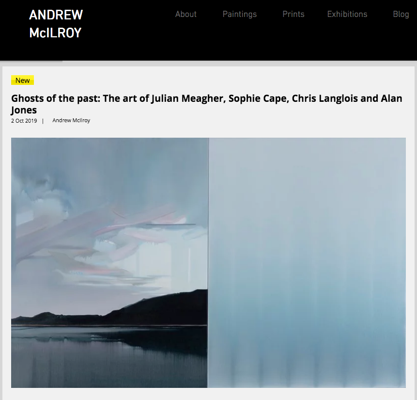 Ghosts of the past: The art of Julian Meagher, Sophie Cape, Chris Langlois and Alan Jones