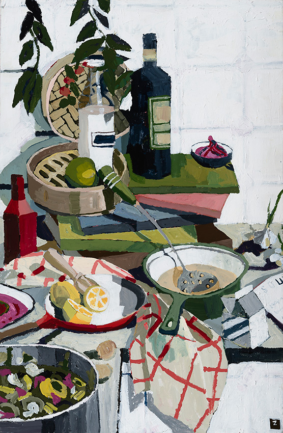 Artwork: Scene of a Cook Book Sides Sauces